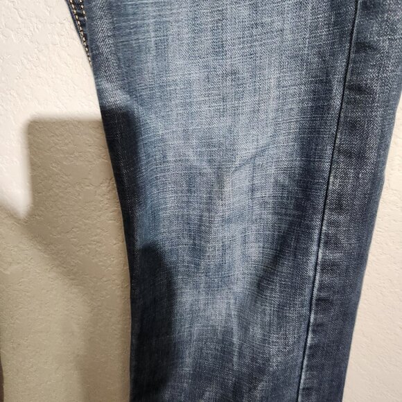 Levis 513 Slim Straight Fit Blue Denim Jeans W32 L32 Mens Casual Wear - Picture 8 of 16